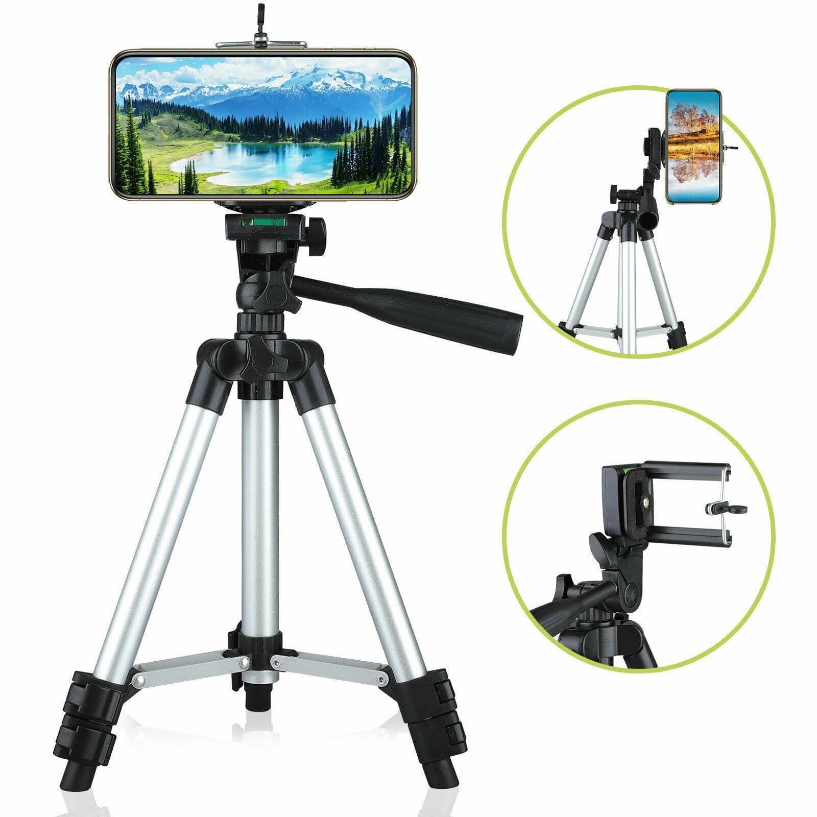 image-Professional Camera Tripod Stand Holder Mount For iPhone Samsung Cell