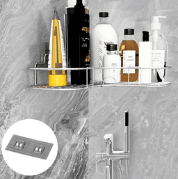 image-Shower Caddy Shelf Bathroom Corner Bath Storage Holder Organizer