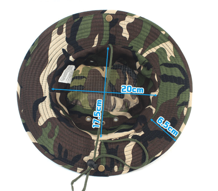 image-Boonie Bucket Hats Outdoor Fishing Hunting Wide Brim Mesh Camo Safari