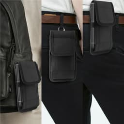 image-Vertical Cell Phone Holster Pouch Wallet Case With Belt Clip For