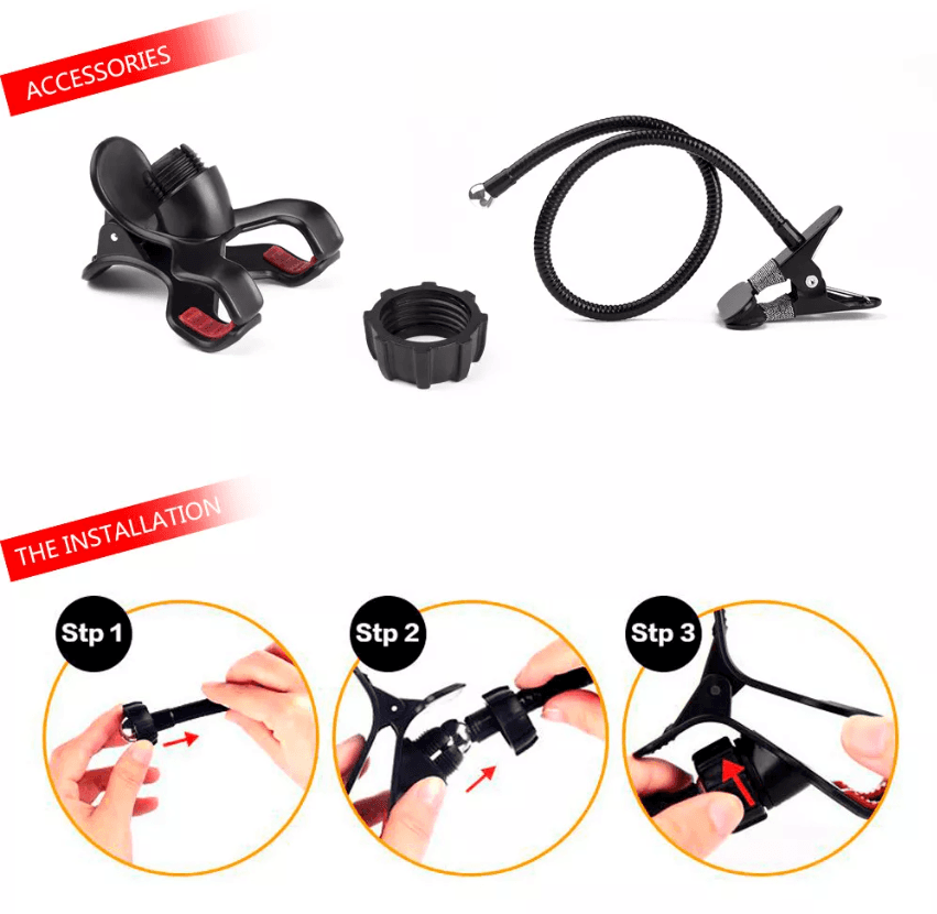 image-Universal Lazy Mobile Phone Gooseneck Stand Holder Flexible Bed Desk
