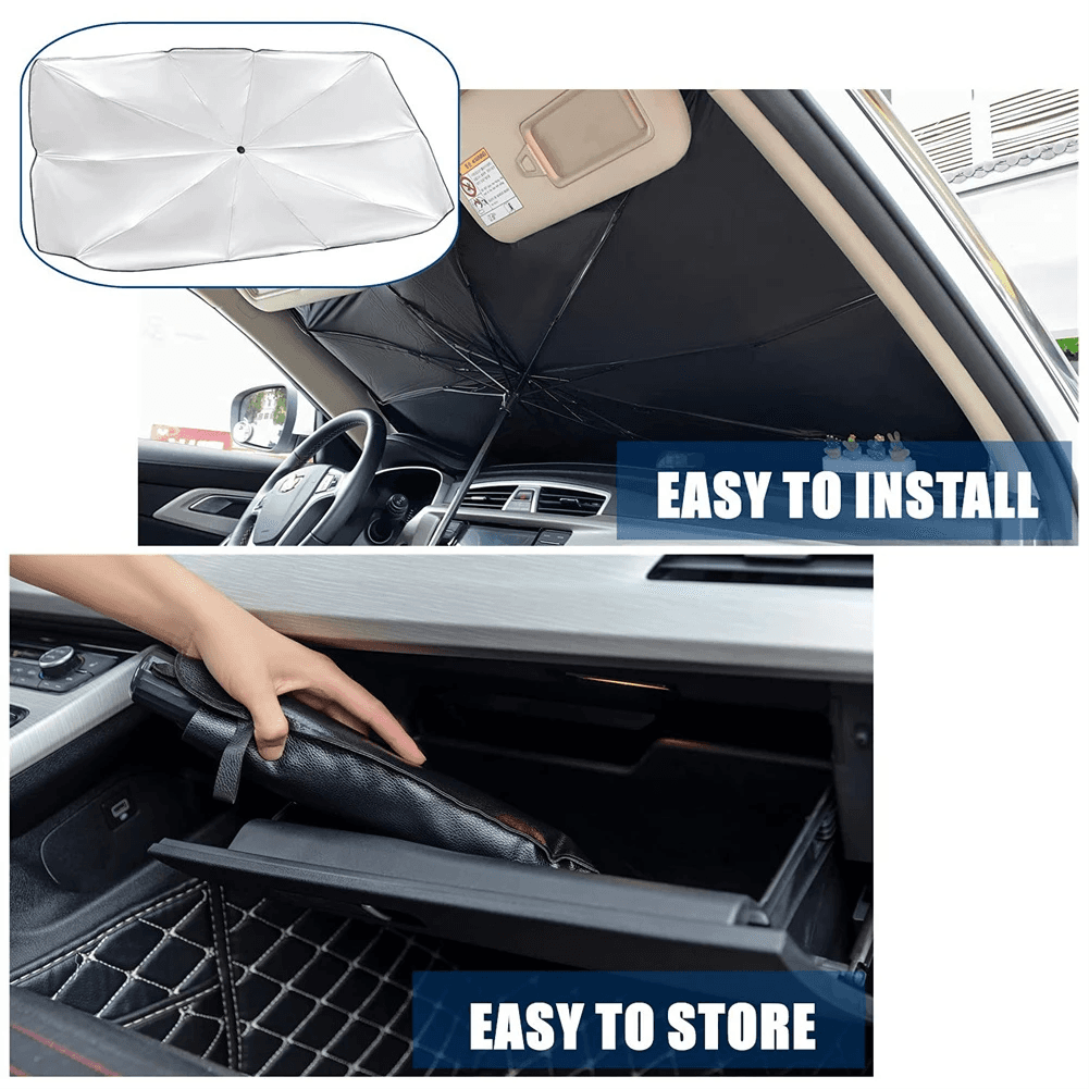 image-51" Car Windshield Sun Shade Foldable Umbrella Front Window Cover