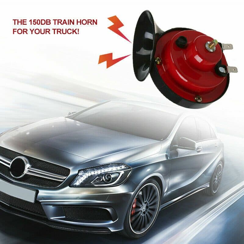 image-2PC 12V 300DB Super Loud Train Air Horn Waterproof Motorcycle Car