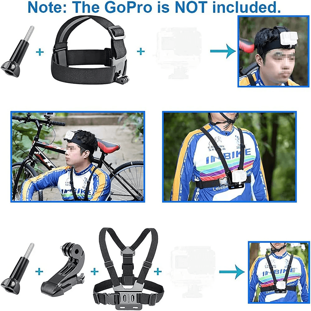 image-Accessories Kit Mount For GoPro Hero 11 10 9 8 7 6 Session