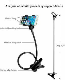 image-Universal Lazy Mobile Phone Gooseneck Stand Holder Flexible Bed Desk