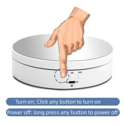 image-360° Electric Motorized Rotating Display Stand Jewelry Photography