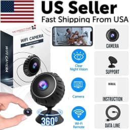 image-Mini Hidden Spy Nanny Camera Wireless Nanny Cam WiFi Home Security HD