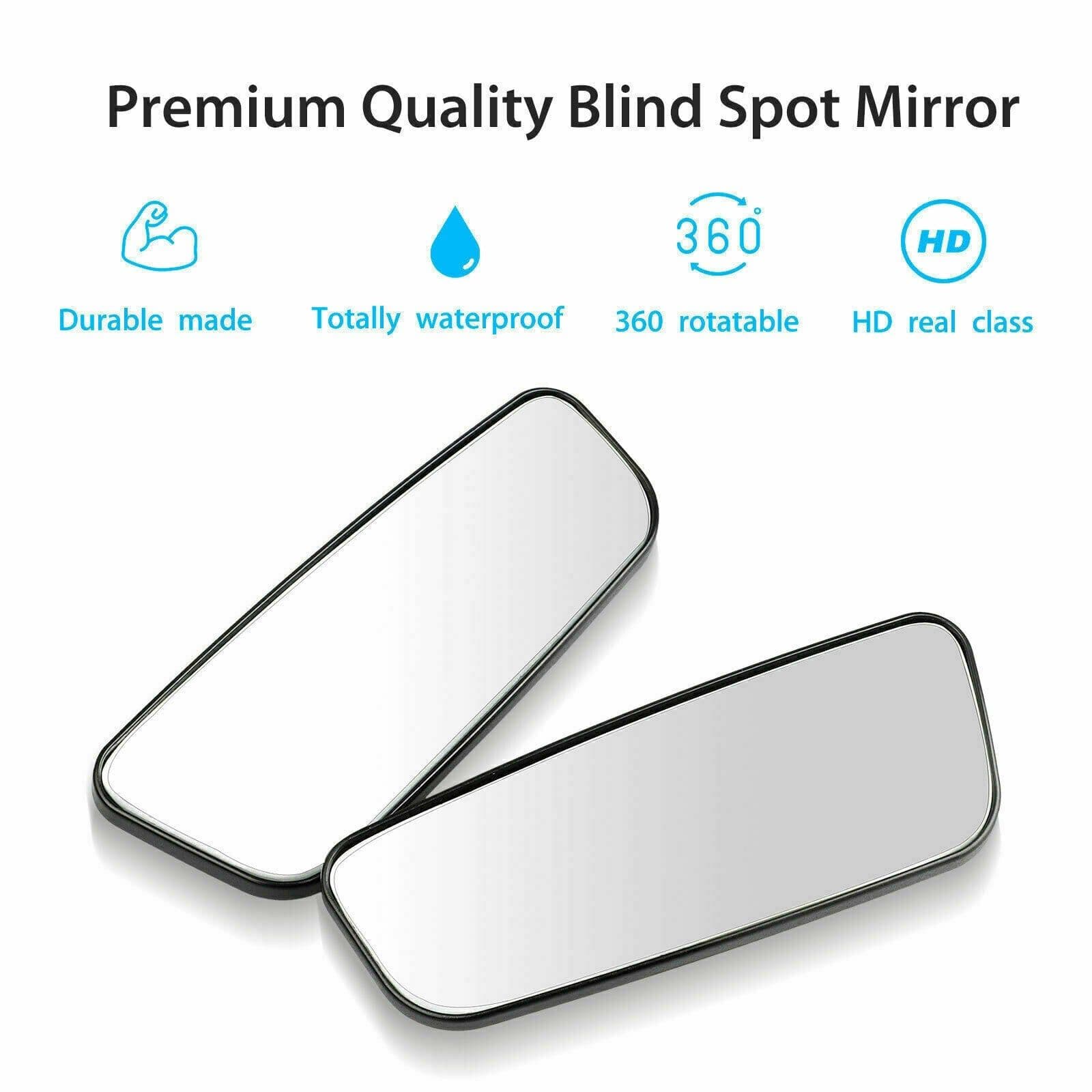 image-2x 360° Stick on Rear View Auxiliary Blind Spot Mirror Wide Angle Car