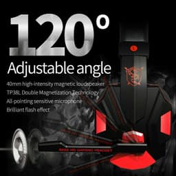 image-3.5mm Gaming Headset Mic LED Headphones Stereo Bass Surround For PC