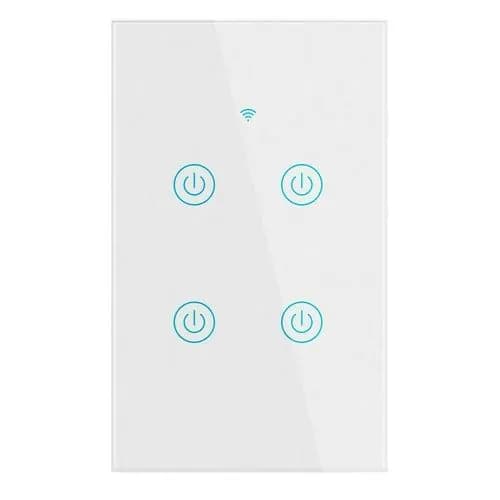 image-1/2/3/4 Gang WiFi Smart Wall Touch Light Switch Glass Panel For