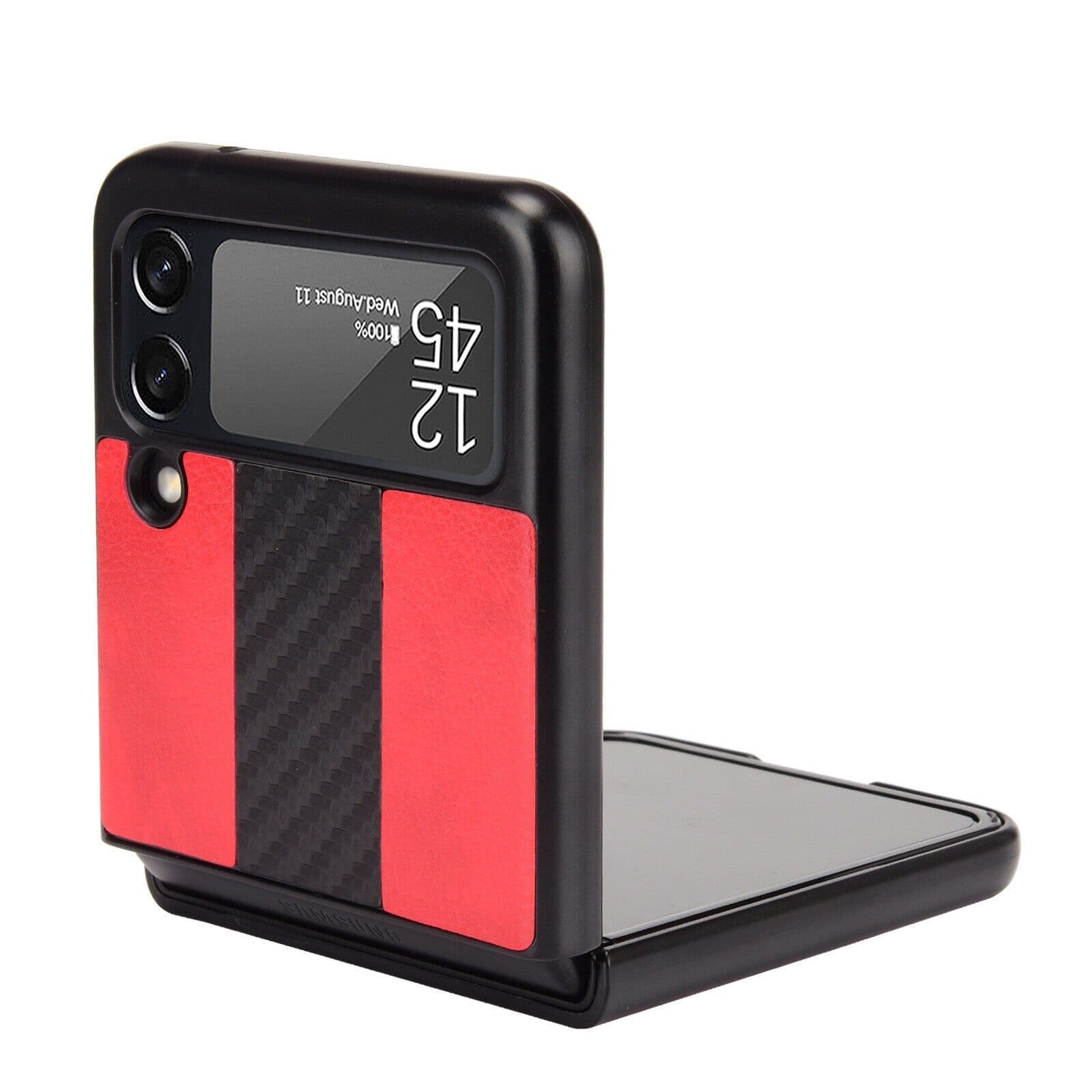 image-For Samsung Galaxy Z Flip 3 5G Slim Folding Leather Shockproof Phone