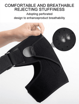 image-Shoulder Brace Support Compression Sleeve Torn Rotator Cuff AC Joint