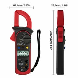 image-Digital Multimeter Tester AC DC Volt Ohm Amp Clamp Meter Auto Range