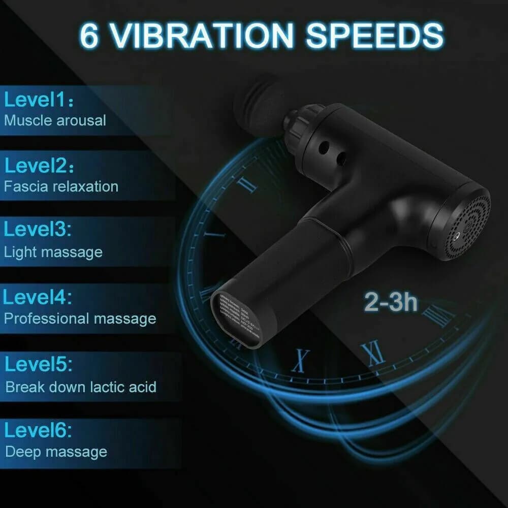 image-Massage Gun Percussion Massager Deep Tissue Muscle Vibrating Relaxing