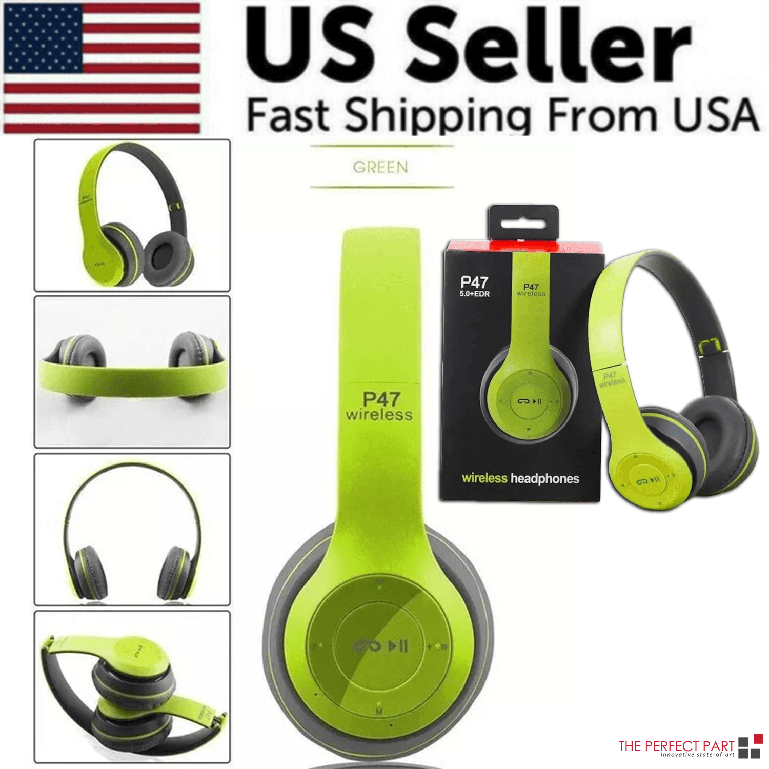 image-Wireless Bluetooth 5.0 Headphones Headset Over-Ear FM Radio MIC