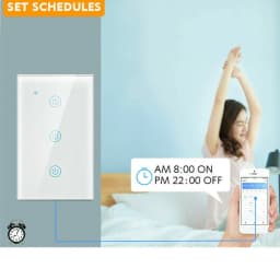 image-1/2/3/4 Gang WiFi Smart Wall Touch Light Switch Glass Panel For