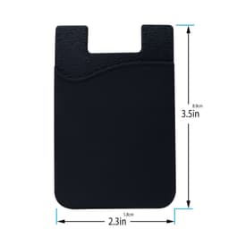 image-5x Silicone Credit Card Holder Cell Phone Wallet Pocket Sticker