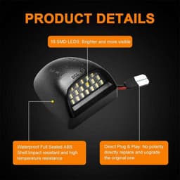 image-For 00-06 Chevy Tahoe Suburban GMC Yukon XL LED License Plate Light
