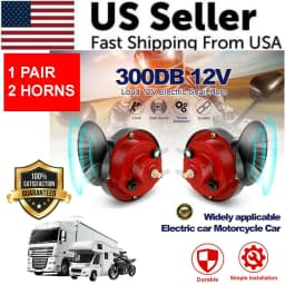 image-2PC 12V 300DB Super Loud Train Air Horn Waterproof Motorcycle Car
