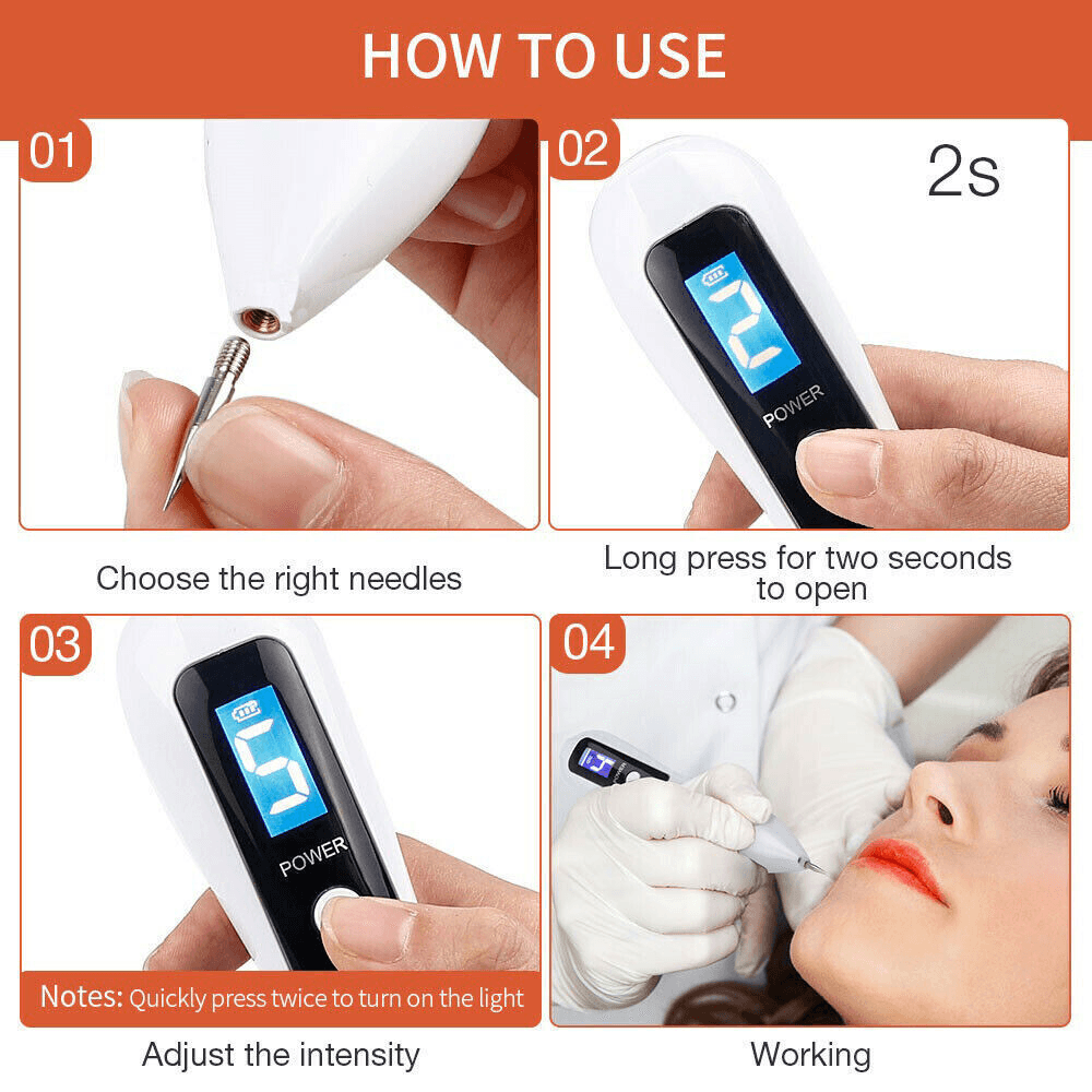 image-Electric Laser Plasma Pen Mole Removal Dark Spot Remover Skin Wart Tag