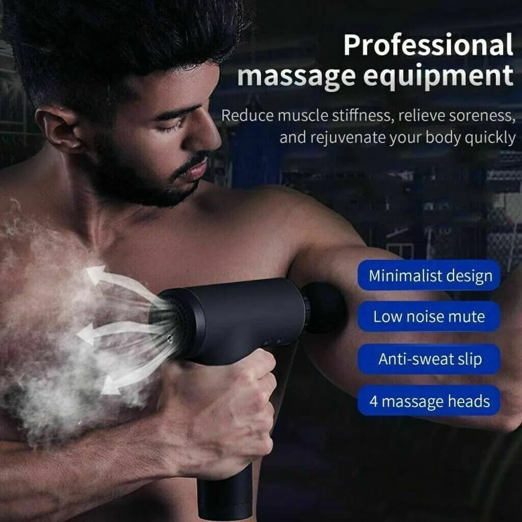 image-Massage Gun Percussion Massager Deep Tissue Muscle Vibrating Relaxing