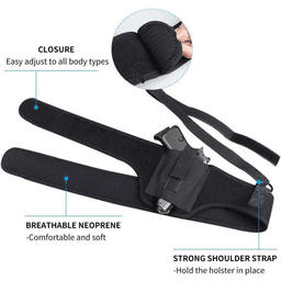 image-Tactical Concealed Carry Shoulder Waist Pistol Hand Gun Holder Holster