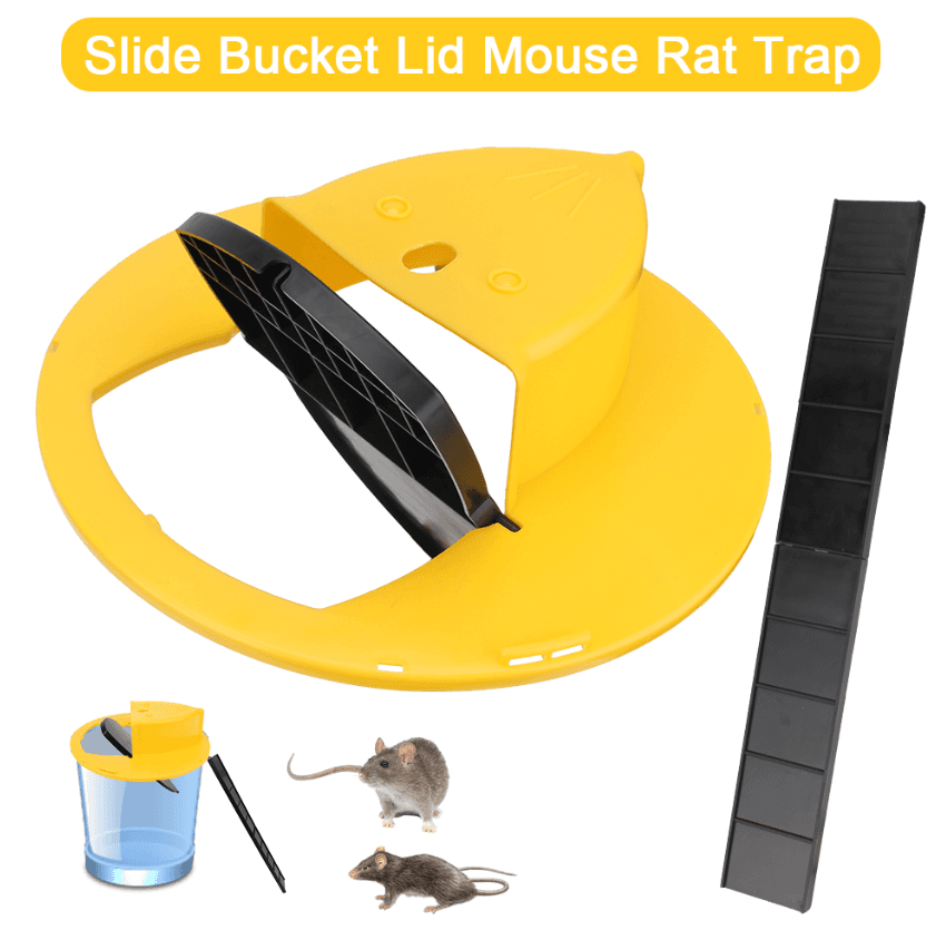 image-Mouse Rat Trap Flip & Slide Mouse Trap Bucket Catcher Mousetrap Slide