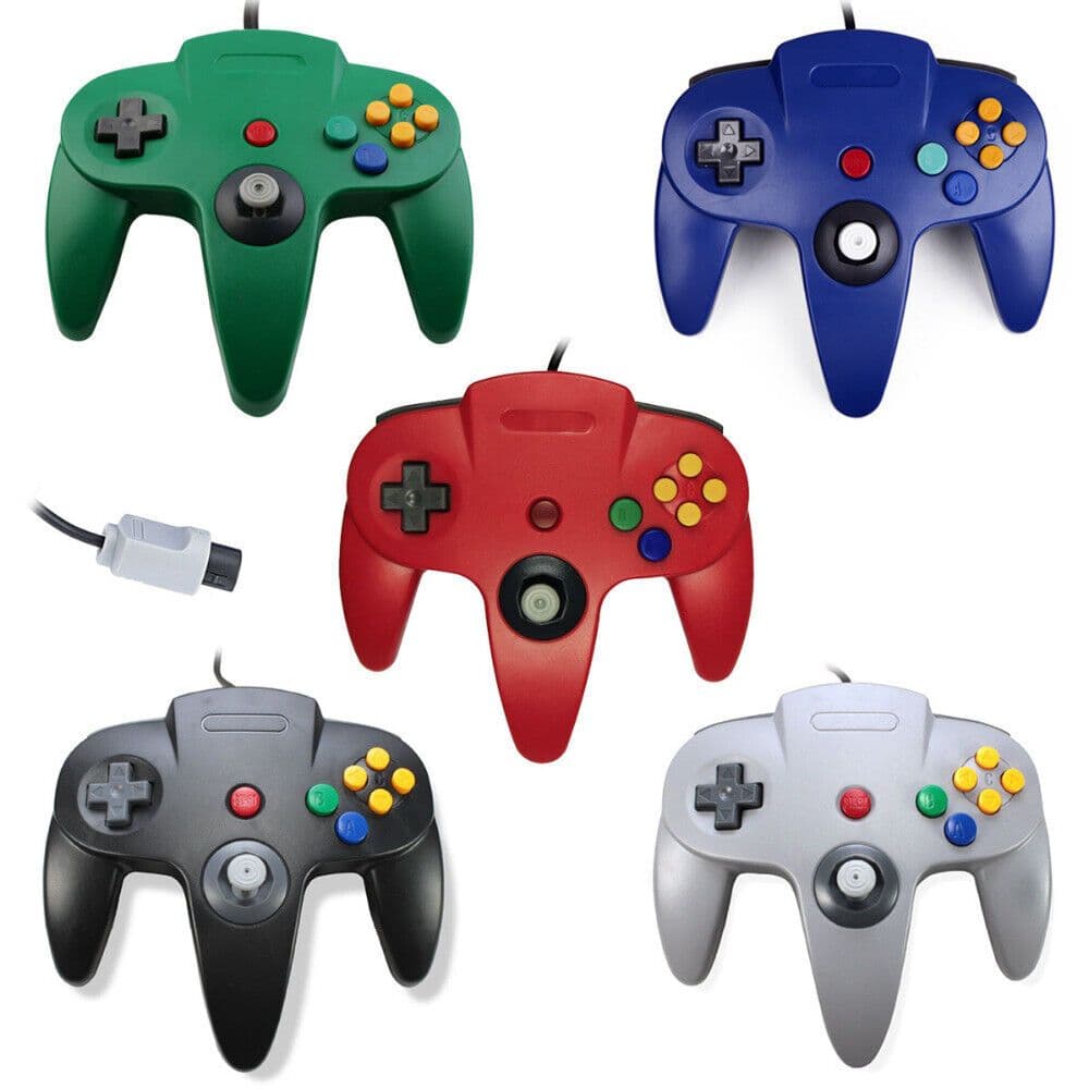 image-New Wired Controller Joystick Compatible With Nintendo 64 N64 Video