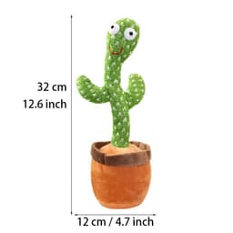 image-Dancing Cactus Plush Toy Doll Electronic Recording Shake With Song