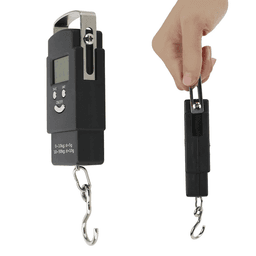 image-Portable Fish Scale Travel LCD Digital Hanging Luggage Electronic