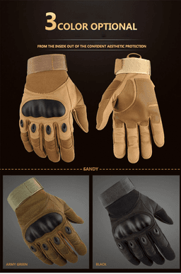 image-Tactical Motorcycle Motocross Full Finger Gloves Motorbike Riding