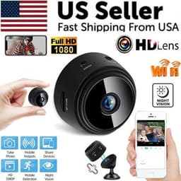 image-Mini Hidden Spy Nanny Camera Wireless Nanny Cam WiFi Home Security HD