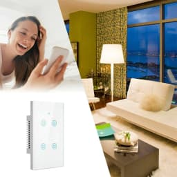 image-1/2/3/4 Gang WiFi Smart Wall Touch Light Switch Glass Panel For