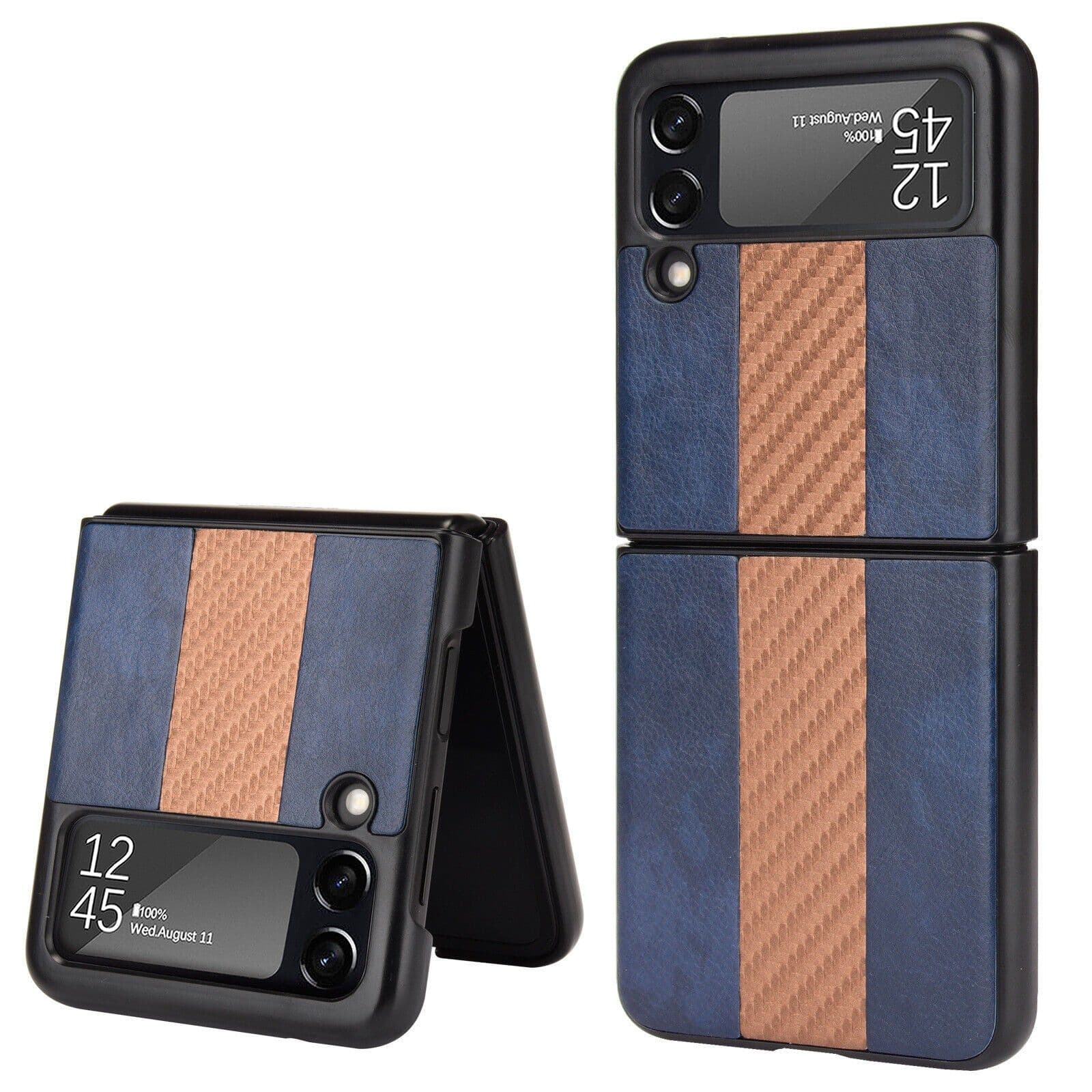 image-For Samsung Galaxy Z Flip 3 5G Slim Folding Leather Shockproof Phone