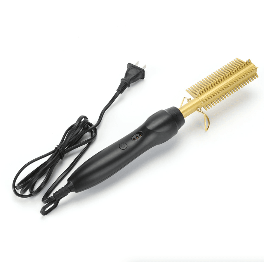 image-Hair Straightener Comb Pro Electric Beard Straightening Comb Heat Hot