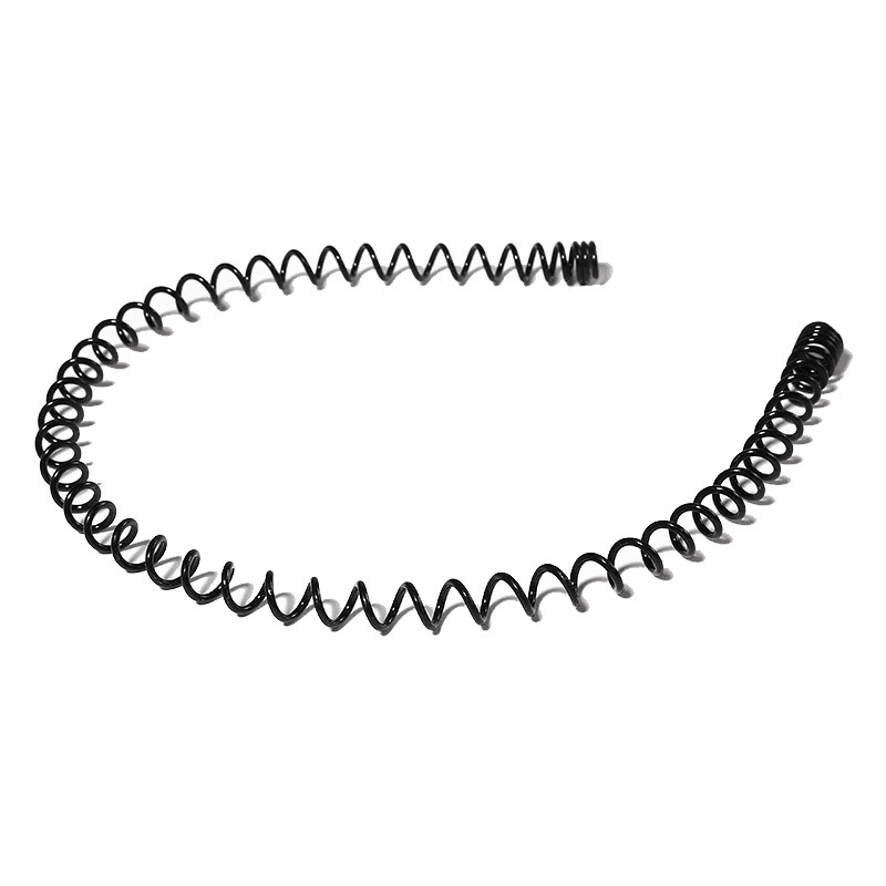 image-6Pcs Metal Hair Headband Wave Style Hoop Band Comb Sports Hairband Men