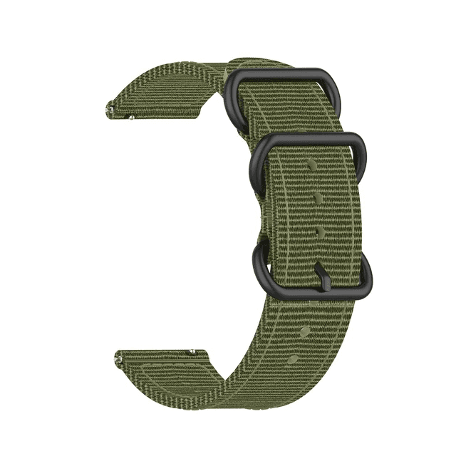 image-18mm 20mm 22mm Durable Military Woven Nylon Wrist Watch Band Quick