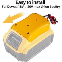 image-Power Connector DIY Battery Adapter Holder Dock For DeWalt 18V/20V Max