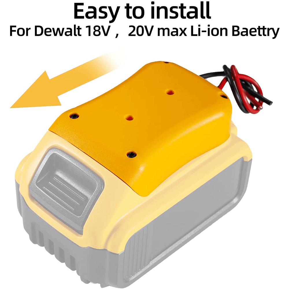 image-Power Connector DIY Battery Adapter Holder Dock For DeWalt 18V/20V Max