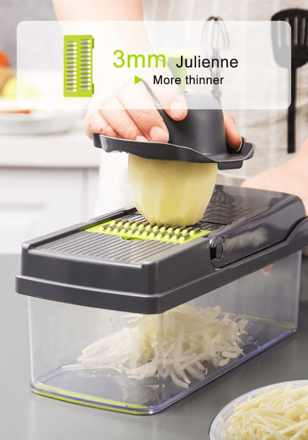 image-15-In-1 Vegetable Fruit Chopper Cutter Food Onion Veggie Dicer Slicer