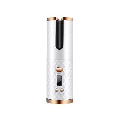 image-Hair Curler LCD Cordless Auto Rotating Waver Curling Iron Ceramic