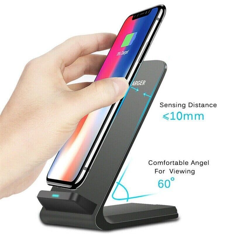 image-Qi Wireless Fast Charger Charging Pad Stand Dock For Samsung Galaxy