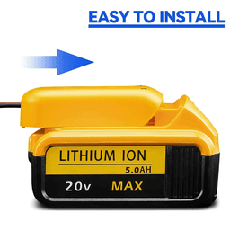 image-Power Connector DIY Battery Adapter Holder Dock For DeWalt 18V/20V Max