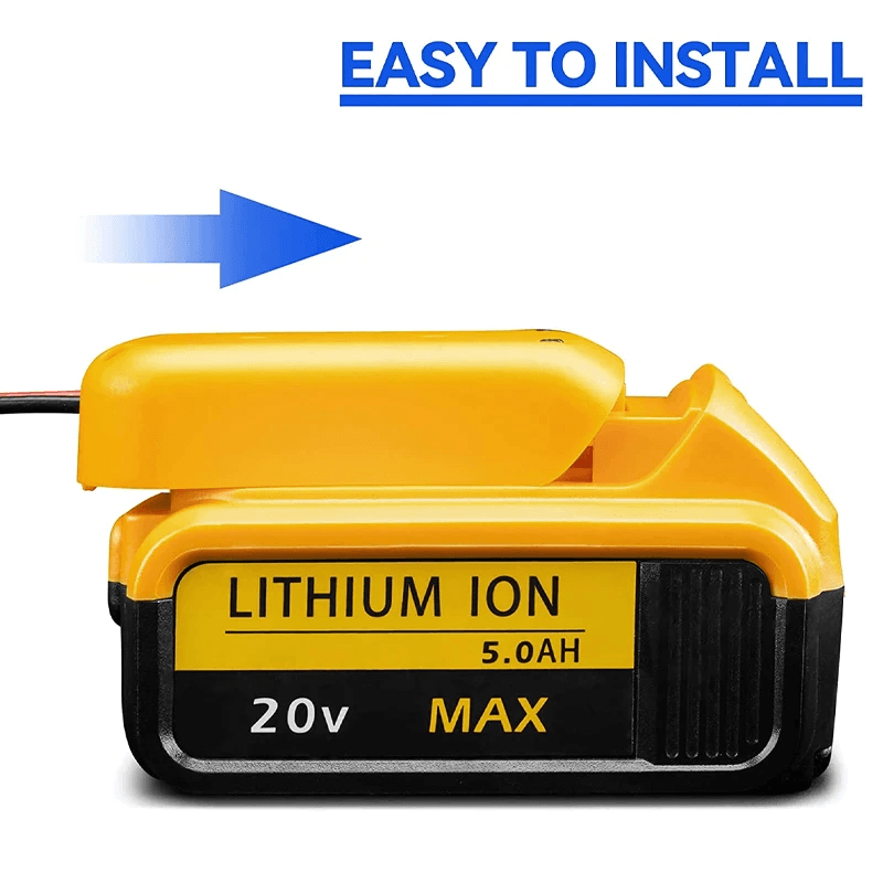 image-Power Connector DIY Battery Adapter Holder Dock For DeWalt 18V/20V Max