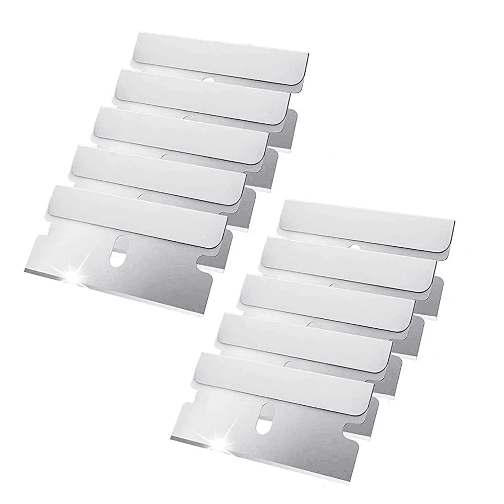 image-100 PCS Razor Blades Single Edge Extra Sharp Heat Treated Safety Knife