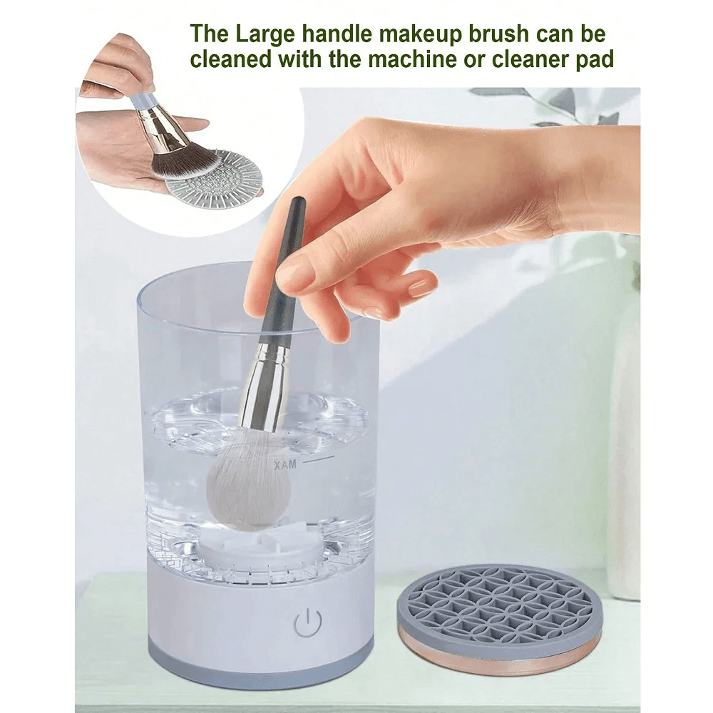 image-Automatic Brush Cleaner Electric Makeup Brush Cleaning Machine Fast