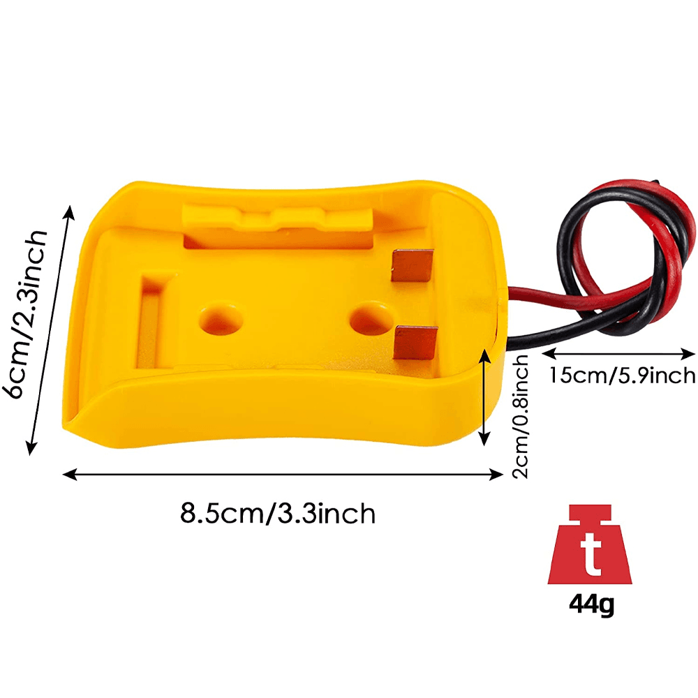 image-Power Connector DIY Battery Adapter Holder Dock For DeWalt 18V/20V Max
