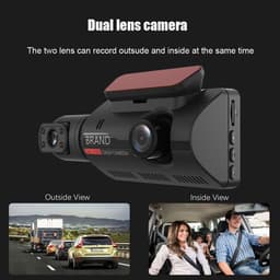 image-1080P Dual Lens Car DVR Dash Cam Video Recorder G-Sensor Front And