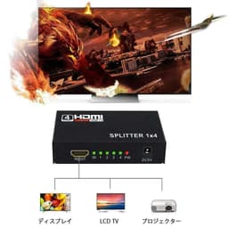 image-4 Port HDMI 4K Hub Multi Splitter & Amplifier For 3D HDTV 1080P 1X4 1