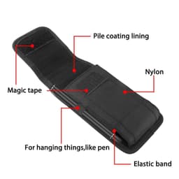 image-Vertical Cell Phone Holster Pouch Wallet Case With Belt Clip For